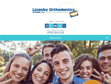 Tablet Screenshot of lisenbyorthodontics.com